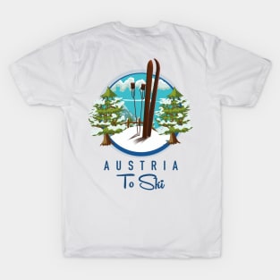 Austria To Ski sports logo T-Shirt